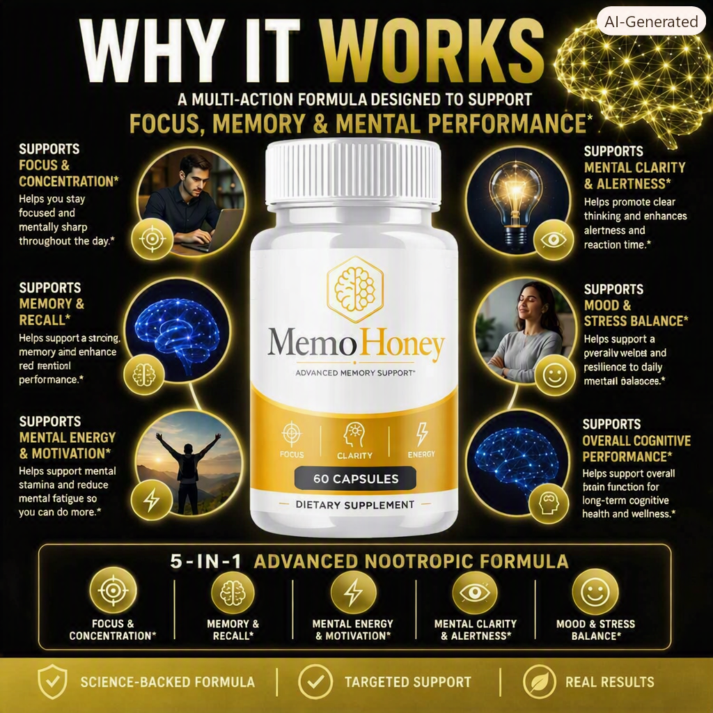 How MemoHoney works: cognitive-health, discomfort, energy